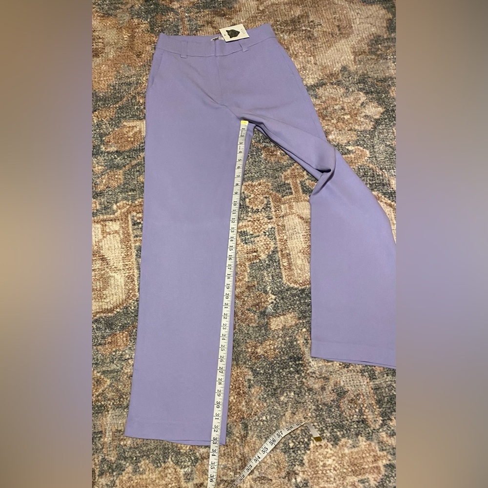 NWT LITA BY CIARA HIGH WAIST WIDE LEG TROUSERS SIZE 6 IN VIOLET TULIP - Picture 6 of 8